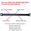 Bike Trainer Thru Axle Adapter for Bicycle Indoor Trainers 12MM Axle 1.0/1.5/1.75 Thread Pitch Multiple Length (M12 174-1.0) view 3