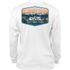 Salt Life Unisex Kids Youth Liquid Depth Badge Long Sleeve Tee, White, Small view 1