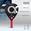 ACA Palladium Professional Padel Racket | Advanced Power & Precision | Red/Metal | 12K Carbon Faces | Diamond Shape | Black EVA Fusion Core view 3
