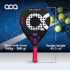ACA Palladium Professional Padel Racket | Advanced Power & Precision | Red/Metal | 12K Carbon Faces | Diamond Shape | Black EVA Fusion Core view 4