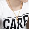 14K Gold Plated Spear Arrowhead Necklace Arrow Head Pendant Stainless Steel Style FRTRG-454 view 3