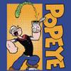 American Classics Popeye The Sailor Man Cartoon Eating Spinach Pop Art Print Adult Short Sleeve Retro Style T-Shirt - Blue, XL view 3
