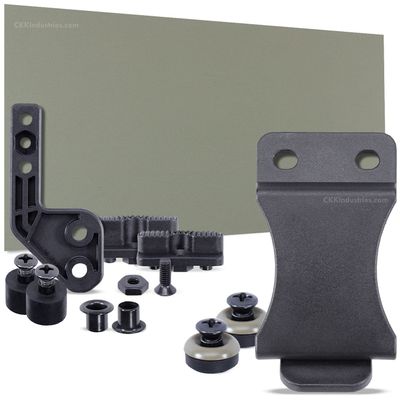 DIY Holster Making Kit - 1-Piece Adjustable Retention Concealment Holster (Standard Design) - (IWB) - KYDEX - P1 Texture - (FDES) - FOMI (1.50in) - (w/FDES Finishing Washers)