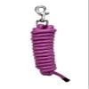 AMAZING HORSE STUFF Nylon Braided 8" ft Long Lead Rope in Pink Color view 1