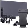 DIY Holster Making Kit - 1-Piece Adjustable Retention Concealment Holster (Standard Design) - (IWB) - KYDEX - P1 Texture - (Storm Gray) - FOMI (1.75in) - (w/Black Finishing Washers) view 1
