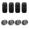 10" Yukon Mirror Golf Cart Wheels and Tires Combo (20x10-10 Turf) Set of 4 view 4