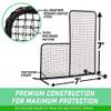 GoSports 7 ft x 7 ft PRO Baseball & Softball L Screen - Pitcher Protection Net with Wheels and Carrying Case view 3