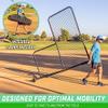 GoSports 7 ft x 7 ft PRO Baseball & Softball L Screen - Pitcher Protection Net with Wheels and Carrying Case view 4