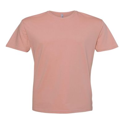 Next Level Apparel Mens Premium Fitted Short-Sleeve Crew T-Shirt Desert Pink(1pck) X-Small