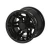 10" Yukon Matte Black Golf Cart Wheels and Tires Combo (20x10-10 Turf) Set of 4 view 3