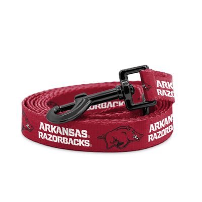 Arkansas Razorbacks Collars and Leashes | Officially Licensed | Fits All Pets! (6 Ft Leash)