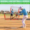GoSports 7 ft x 7 ft Baseball & Softball L Screen - Pitcher Protection Net with Carrying Case view 2