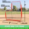 GoSports 7 ft x 7 ft Baseball & Softball L Screen - Pitcher Protection Net with Carrying Case view 3