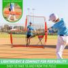 GoSports 7 ft x 7 ft Baseball & Softball L Screen - Pitcher Protection Net with Carrying Case view 4