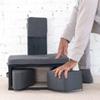 Ungloo Floor Meditation Chair with Back Support | Posture Seat with Padded Leg Wedges, Foot Pad and Supportive Backrest | Portable Lightweight Meditation Floor Chair view 2