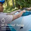 Coleman 4-Person Camping Tent, Pop-Up Camp Burst, Quick 45s Setup, with Dark Room Option, Waterproof, 360 Views, Resist Winds up to 35 mph view 2