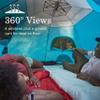 Coleman 4-Person Camping Tent, Pop-Up Camp Burst, Quick 45s Setup, with Dark Room Option, Waterproof, 360 Views, Resist Winds up to 35 mph view 4