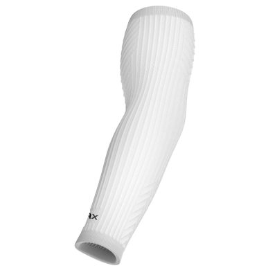 Jax Baseball Arm Sleeves - Youth and Adult - Restore Recovery Premium Arm Compression Sleeve - Soft Four-Way Stretch Material - Adult L/XL, White