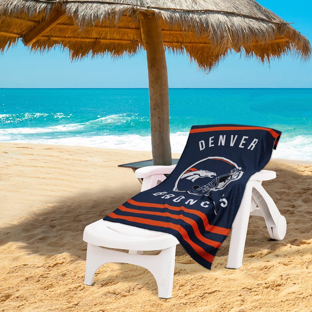 Northwest NFL Stripes Beach Towel, 30" x 60" Denver Broncos