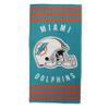 Northwest NFL Stripes Beach Towel, 30" x 60" Miami Dolphins view 2