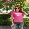 Veracco Girlfriend Fiancee Wife Husband Engagement Engaged Couples Gifts Cool Humor Graphic Tee Saying Sarcasm Men T-Shirt Azalea Pink view 3