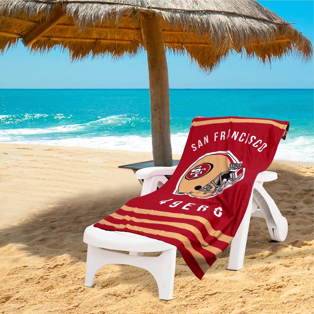 Northwest NFL Stripes Beach Towel, 30" x 60" San Francisco 49Ers