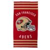 Northwest NFL Stripes Beach Towel, 30" x 60" San Francisco 49Ers view 2