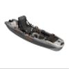 Pelican Catch Mode 110 Fishing Kayak - Premium Angler Kayak with Lawnchair seat, Granite - 10.5 Ft. view 1