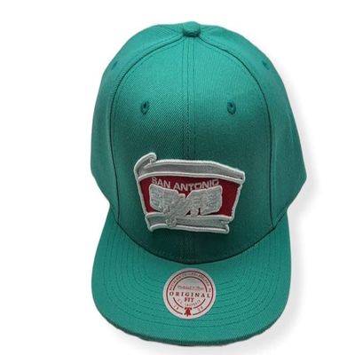 Mitchell & Ness HWC Adjustable Snapback Cap (San Antonio Spurs Popz Teal)