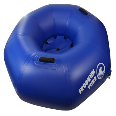 Lakesurf Skookum Tube - Ultra Rugged Snow Tube - Lightning Fast - River Raft Material and Construction - Tow Loop for Snowmobile - Ultimate River Tube in Summer (Blue)