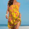 Summer Dresses for Women 2022 Beach Casual Spring Floral Print Shirt Dress Hollow Out Sleeveless Short Dress Boho Sundress Women's 2023 Summer Casual Tshirt Dresses Boho Beach Dress view 2