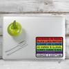 Yoonek Graphics Science is A Real, Black Lives Matter, No Human is Illegal, Love is Love, Women's Rights are Human Rights, Kindness is Everything,LGBT Decal Sticker. 1555Full Color6 view 2