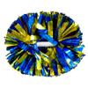 Lovecheer 2PCS Blue and Gold Pom Poms Cheerleading with Holographic Spots for Team Spirit Hockey Baseball Cheerleader Dance Adults Kids view 1