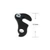 DGZZI 2PCS Bicycle Derailleur Hanger Plate for Shimano SRAM Rear Gear Derailleur Fit Converter Adapter Drop Out, Black view 3