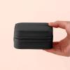 Small Jewelry Box, Travel Jewelry Case, Mini Jewelry Organizer Gift Box for Earring Necklace Ring PU Leather view 4