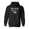 Veracco Girlfriend Fiancee Wife Engagement Engaged Couples Gifts Cool Humor Graphic Hoodie Saying Sarcasm Men Women Hoodie Black view 2