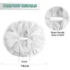 Lovecheer 2PCS White Cheerleading Pom Poms Plastic Pompoms with Baton Handle for Sports Team Spirit Party Cheering Gifts view 2