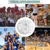 Lovecheer 2PCS White Cheerleading Pom Poms Plastic Pompoms with Baton Handle for Sports Team Spirit Party Cheering Gifts view 4