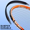bo'weiqi 27" Adults Tennis Racket Set 2 Players Lightweight Durable Strings Tennis Racquets for Beginner/Intermediate Players Easy Carry(Blue and Orange) view 2