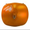 Lakesurf Skookum Tube - Ultra Rugged Snow Tube - Lightning Fast - River Raft Material and Construction - Tow Loop for Snowmobile - Ultimate River Tube in Summer (Orange) view 2