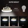 10000mAh Rechargeable 3000LM Tent Light Camping Light, 6500K 24Hours Long Play Time , Outdoor Night Market Light Night Fishing Light Emergency Lights for Hurricane Tsunami disasters (30WBeige) view 2