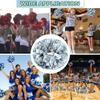 Lovecheer 2PCS Silver Pom Poms Cheerleading for Cheerleader Girls Sport Team Spirits Basketball Baseball Dance Performance New Year Birthday Gifts view 4