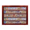PENNZONI Baseball Card Display Case - Sports Card Display Frame Lockable - 50 Ungraded Cards Case with UV Protection, Card Display for Football & Basketball | Trading Card Display, Cherry view 1