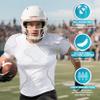 TUOY Men's Padded Compression Shirt Protective Shirt Rib Chest Protector for Football Paintball Baseball White view 4