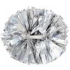 Lovecheer 2PCS Silver Cheerleader Pom Poms Holographic Pom Poms Cheerleading with Baton Handle for Sports Team Spirit Dance Adults view 1