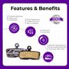 Cycle1st Bike Disc Brake Pads Compatible with SRAM 4-Piston Caliper: Code Stealth Code Motive DB G2 RE Guide RE - for Mountain Bikes/eMTB P73 Semi-Metallic (Semi-Metallic: 1 Pair) view 2