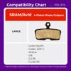 Cycle1st Bike Disc Brake Pads Compatible with SRAM 4-Piston Caliper: Code Stealth Code Motive DB G2 RE Guide RE - for Mountain Bikes/eMTB P73 Semi-Metallic (Semi-Metallic: 1 Pair) view 3