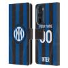 Head Case Designs Officially Licensed Custom Customized Personalized Inter Milan Home 2022/23 Crest Kit Leather Book Wallet Case Cover Compatible with Motorola Edge 30 view 1