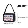 SMALLBLUER Purse and Backpack JK Uniform Messenger Bag Lolita Ita Handbag DIY Design Transparent Windows Shoulder Bag-Pink view 3