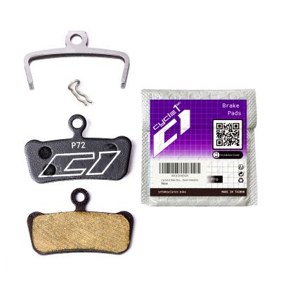 Cycle1st Bike Disc Brake Pads Compatible with SRAM 4-Piston Caliper: Guide G2 Ultimate RSC RS R T AVID XO Trail Elixir 9 7 - for Mountain Bikes/MTB/eMTB P72 (Semi-Metallic:1 Pair)